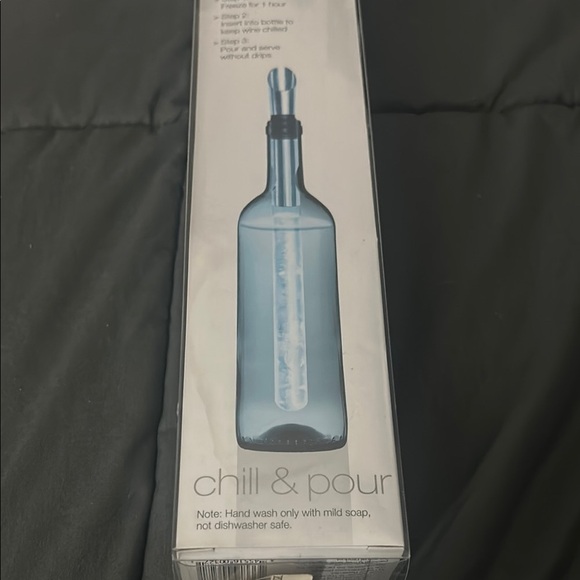 Chill & Pour Wine Chiller Stick - Silver - Picture 2 of 5
